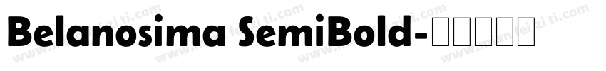 Belanosima SemiBold字体转换